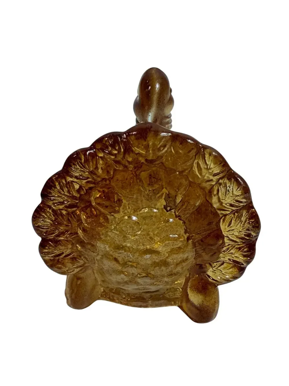 Williams-Sonoma Turkey Glass Taper Candle Holders Set Of 4 Brown Thanksgiving